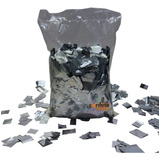 Papel Picado Confete Sky Paper Chuva De Prata Quadrado - 1kg