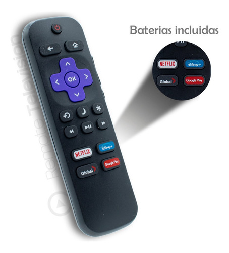 Control Remoto Rca Smart Para Roqu Tv