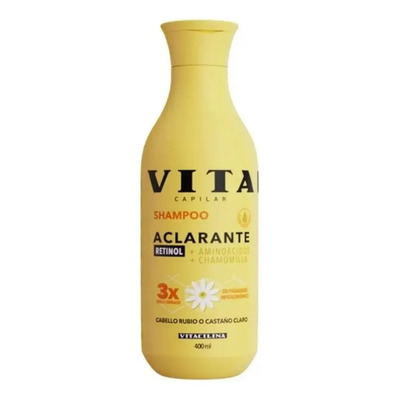 Shampoo Vitacilina Aclarante Cabello Rubio O Castaño 400ml | MercadoLibre