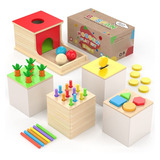 Besfan Juguete Montessori Para Bebés De 6 A 12 Meses, Caja D