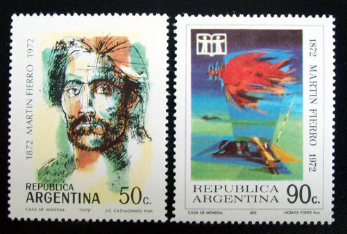 Argentina Arte Serie Gj 1599-600 Año Int Libro 72 Mint L5008