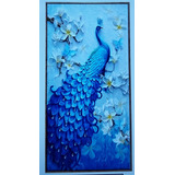 Diamond Painting - Pavo Real 80x140 - Entrega Inmediata