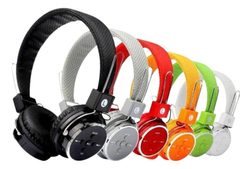 Fone De Ouvido Bluetooth Cartão De Memória Fm Pc Headphone 