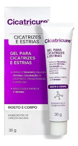 Cicatricure Gel Para Cicatrizes E Estrias 30g