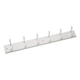 Ganchos Pared 6 Ganchos 68 Cm Blanco