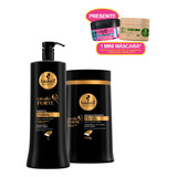 Haskell Cavalo Forte Shampoo+máscara 1 Litro + Mini Máscara