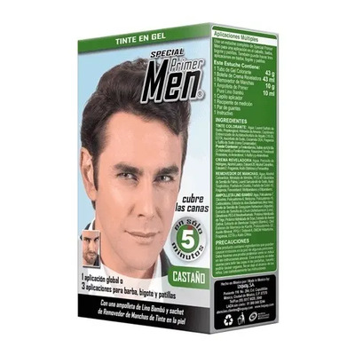 Tinte En Gel Barba Bigote Cabello Castaño Special Men Loquay