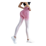 Calza Mujer Importada Sin Costura Degrade Pink -boreal Store