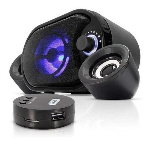 Caixa De Som Bluetooth Subwoofer Knup Usb/p2 3,5mm Kp-6018bh