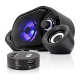 Caixa De Som Bluetooth Subwoofer Knup Usb/p2 3,5mm Kp-6018bh