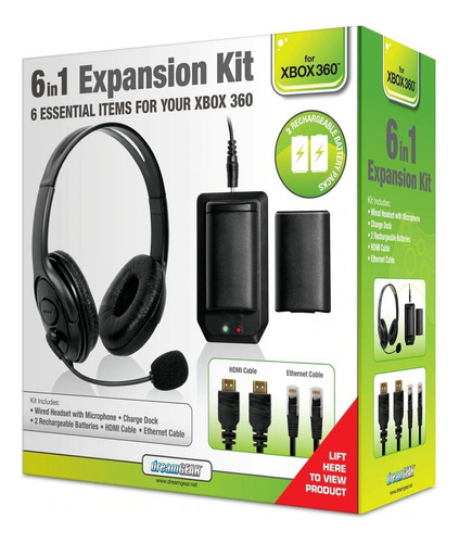 Acessorios Kit De Expansao 6 Em 1 Para Xbox 360 Dream Gear Cor Preto Cor Da Luz Não Informado