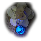 Luminoso Collar Luna Llena Brilla Oscuridad Glow In The Dark