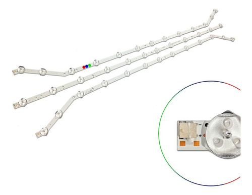 Leds Samsung Un40fh5303 Un40fh6203 (12led) - Aluminio Promo*