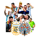 Stickers De Argentina Campeones Pack X10 Resistentes Al Agua