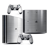 Skin Ps4 Pro Compatível Playstation Cromo Escovado