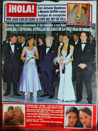 Britney Spears, Antonio Banderas En Revista Hola Año-2000
