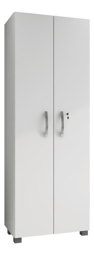 Armário Multiuso 60cm 2 Portas Cozinha Lavanderia Branco