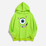 Buzo Buso Saco O Hoodie Mike Wasausky Verde Monster Inc 