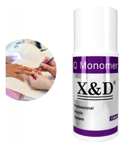 Liquido X&d Monomer Unha De Porcelana Acrilyc 100ml