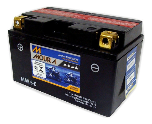 Bateria Moura Ma8,6-e Hornet 2008 2009 2010 2011 2012 2013 