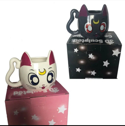 Taza Mug Ceramica Gato Kawai 430ml