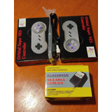 Kit Snes 2 Controles, Cable Audio Video Y  Transformador 