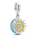 Charm Eclipse Dije De Plata Esterlina S925