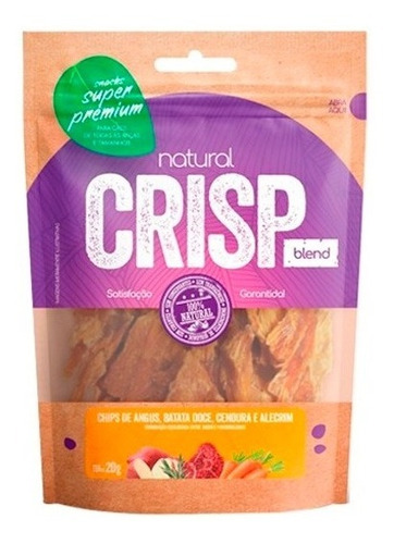 Petisco Natural Crisp Chips Angus Batata Doce Para Cães 20g