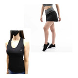 Conjunto Deportivo! Musculosa Mujer +pollera Calza Mujer Urb