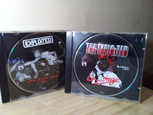 The Exploited- On Stage + Apocalypse Tour Cds Nuevos Lote X2