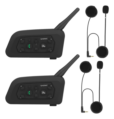 Kit X 2 Intercomunicadores Gadnic G600 Moto Recargables 