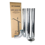 Kit Chaminé Cano Para Fogão Lenha Galvanizado N°1 N°2 N°3