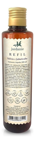 Refil Sabonete Líquido Salvia E Jabuticaba 200 Ml Jordanie