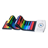 C Batería Portátil Hand Roll Piano, 49 Teclas Enrollables C