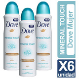 Desodorante Dove Mineral Touch Pack De 6 Unidades 150ml