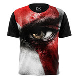 Camisa Camiseta Olho Kratos Gamer God Of War Exclusivo Ps4 
