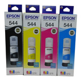 Combo 4 Tintas 544 Originales Para Epson L3250 L3260 L3210