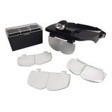 Visera Lupa Binocular Luz Led 4 Lentes Profesional H012