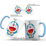 Mug Pocillo Doraemon Gato Cosmico Interior Oreja Azul 05