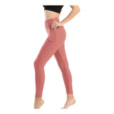 Pantalones De Yoga Con Bolsillo A La Moda Para Mujer K, De A