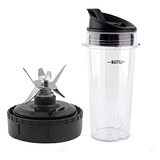 Cuchilla Y Vaso 16oz Con Tapa Para Ninja Blender