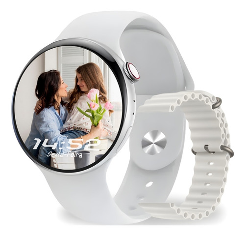 Relógio Inteligente Original Smartwatch Feminino W28 Redondo