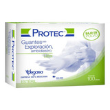 Guante Exploracion Esteril Latex Grande 1 Caja 100 Pza Color Blanco Talla Grande Protec