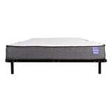 Cama Europea Colchon Resortes 2 Plazas Aura - 5° Sueño Color Blanco