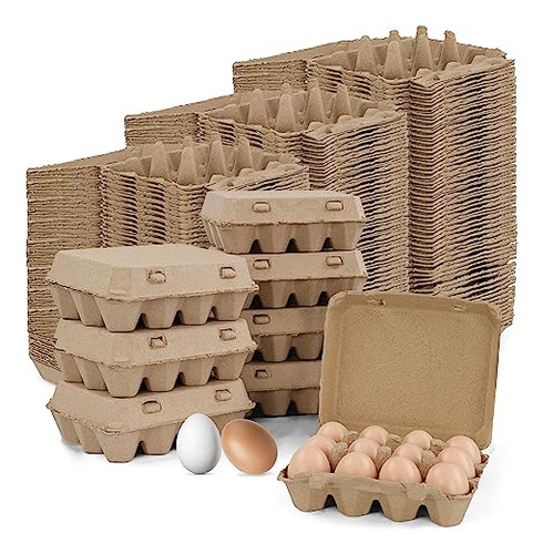 Cajas De Huevos De Papel Para Huevos De Gallina, Paquete De 