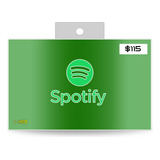 Tarjeta De Regalo Spotify $115 Gift Card