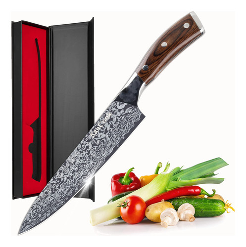 Sancook Cuchillo De Chef Para Cocina, Cuchillo Profesional A