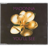 Madonna You´ll See Single Cd 3 Tracks Germany 1995