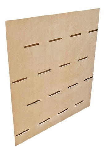 Panel Ranurado Qatari 90x60 - Nuevo Modelo - Crudo Mdf 