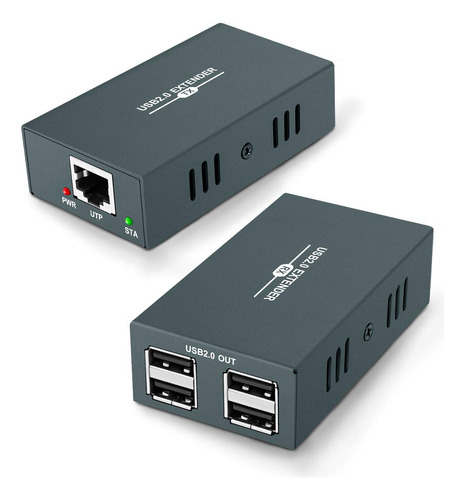 Kit De Extensor Usb De 165 Pies Con 4 Concentradores Usb 2.0